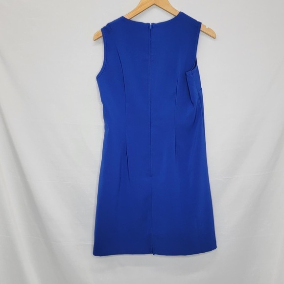 UnBranded Blue Tank Knee Length small Slit in back Dress - Picture 5 of 9